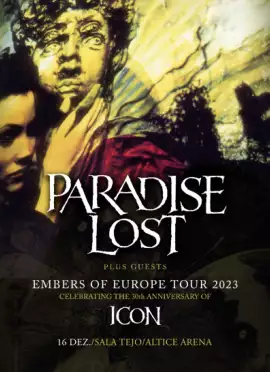 Cartaz de PARADISE LOST  EMBERS OF EUROPE TOUR 202