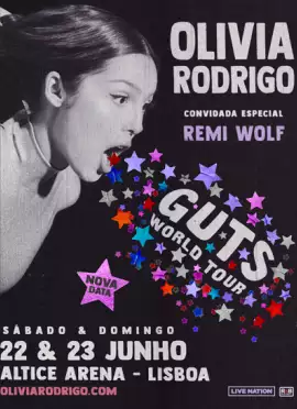 Cartaz de Olivia Rodrigo - GUTS world tour